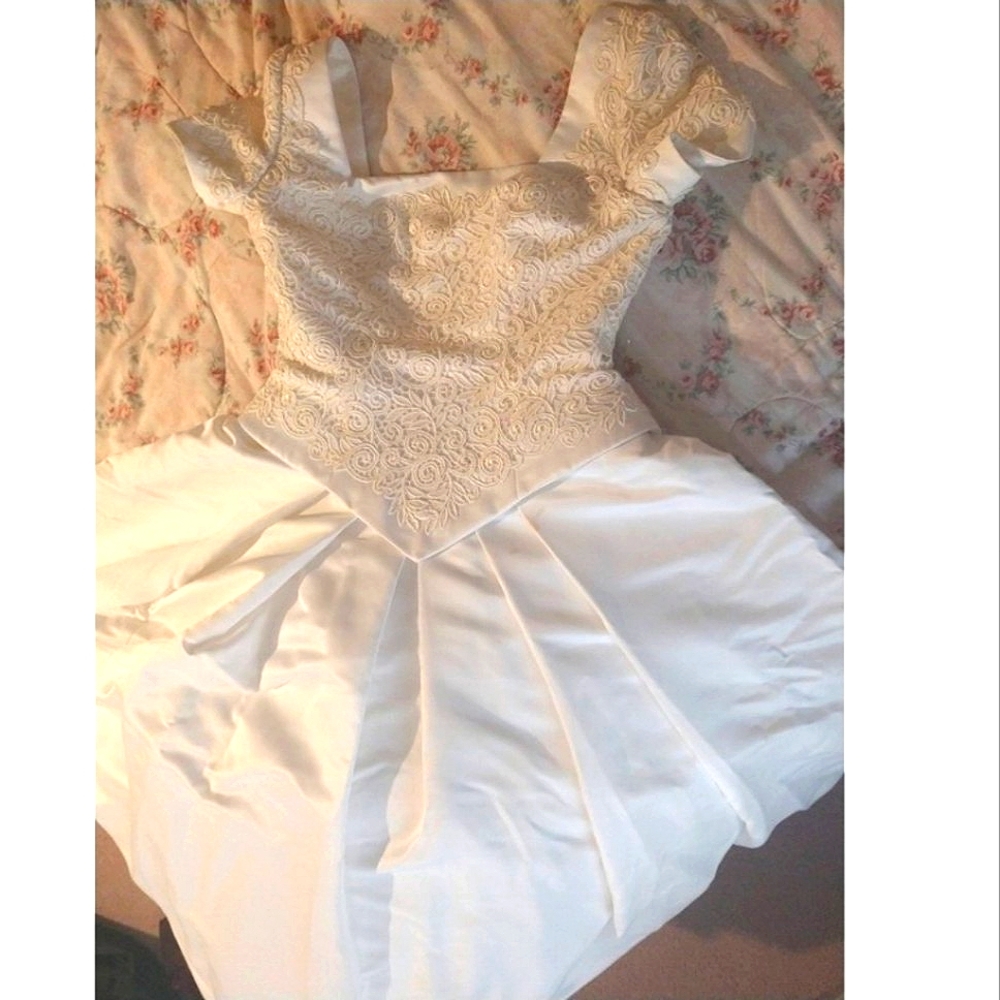 Hand made vintage wedding dress